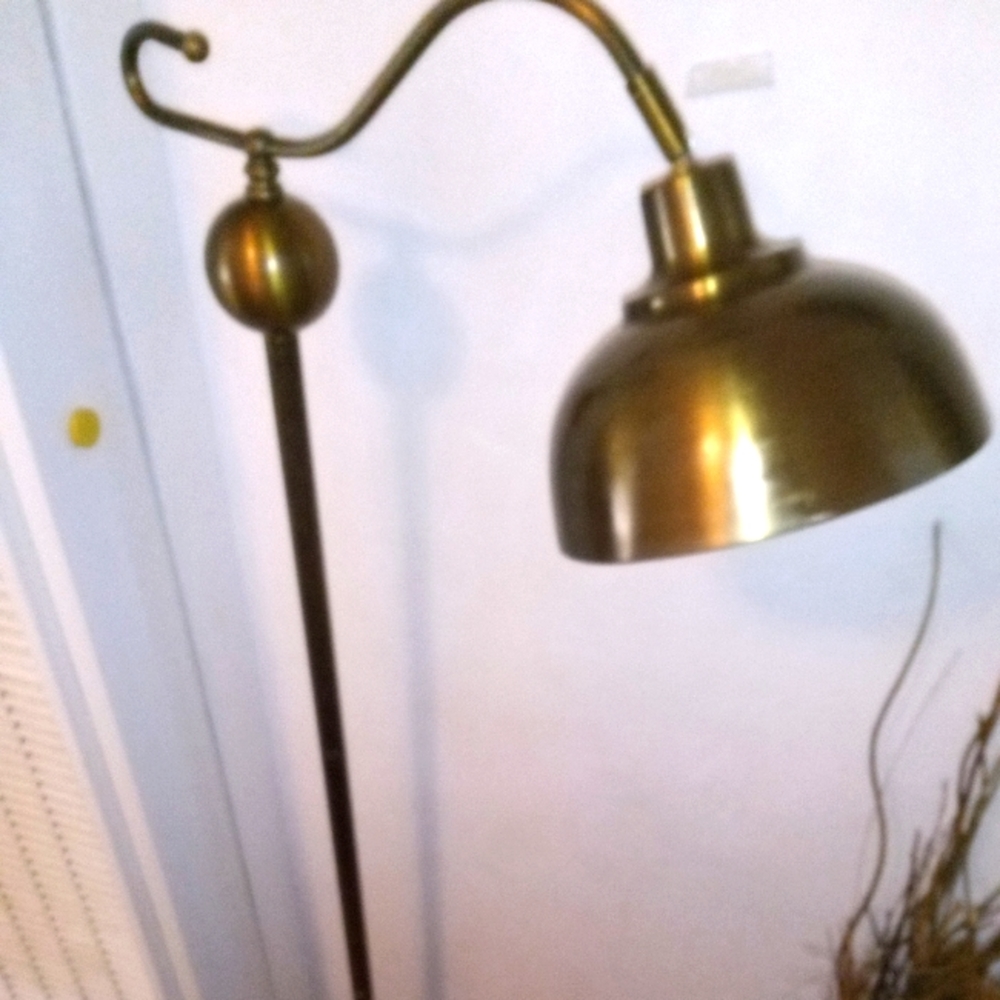 Rustic antique floor lamp that breaks down